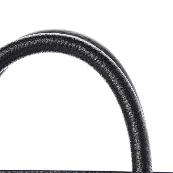 Drummed Calfskin Nano Luggage Black