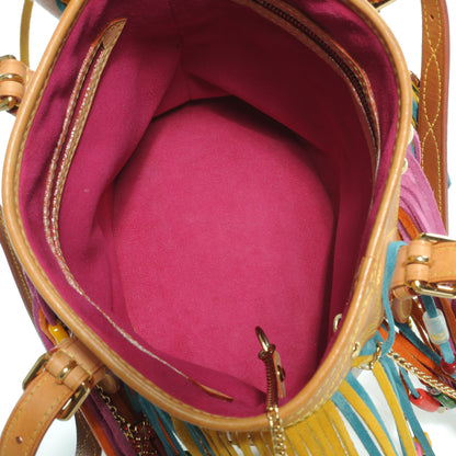 Louis Vuitton Monogram Multicolor Fringe Bucket White 8 of 8