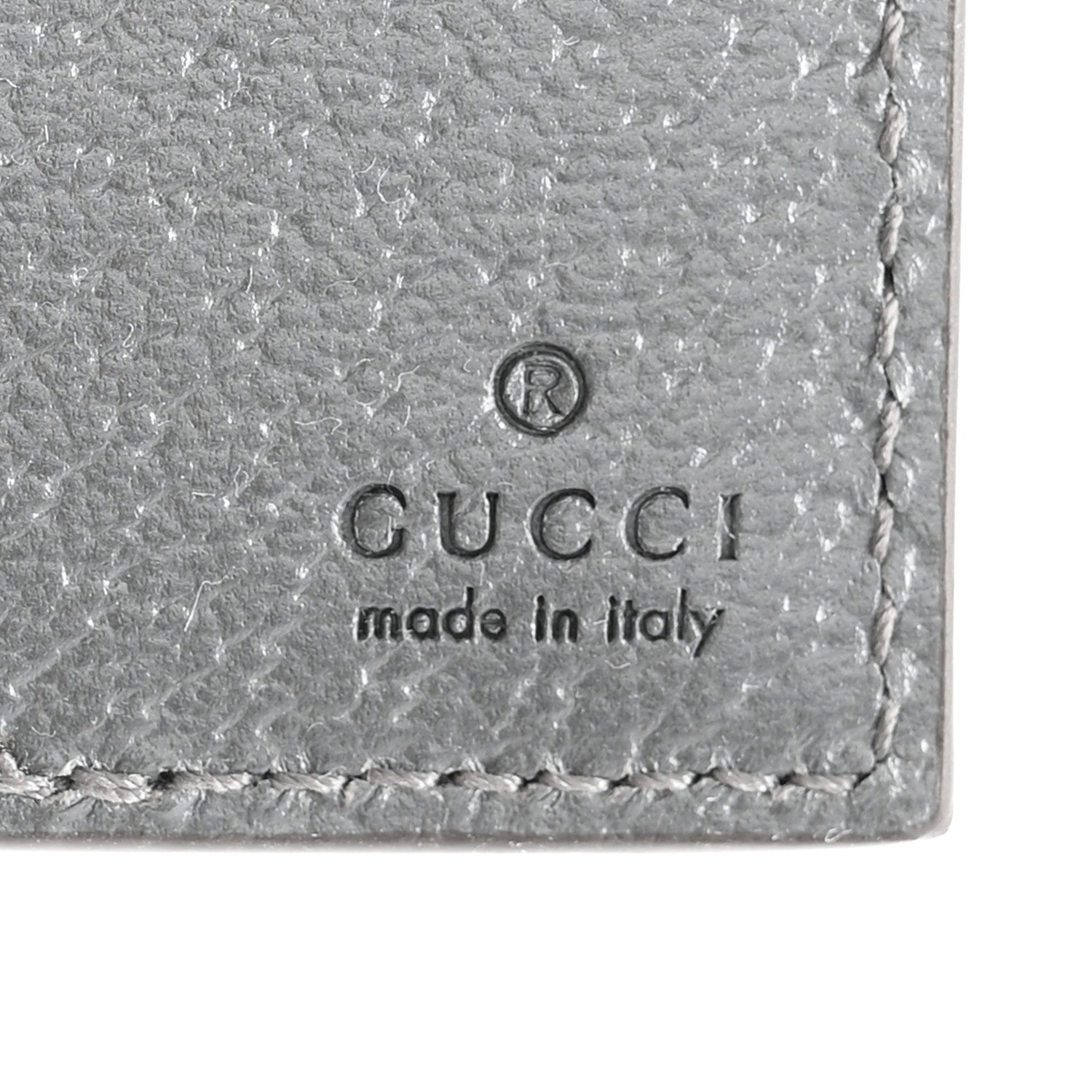 Gucci GG Supreme Monogram Textured Dollar Calfskin Ophidia Card Case Grey Black Graphite Grey 5 of 7