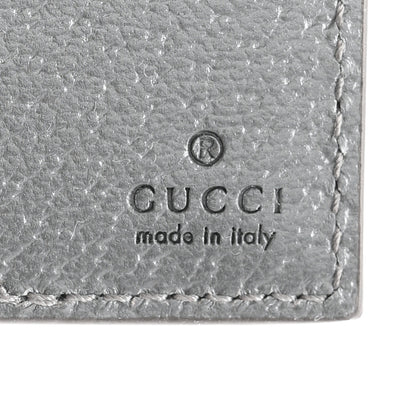 Gucci GG Supreme Monogram Textured Dollar Calfskin Ophidia Card Case Grey Black Graphite Grey 5 of 7