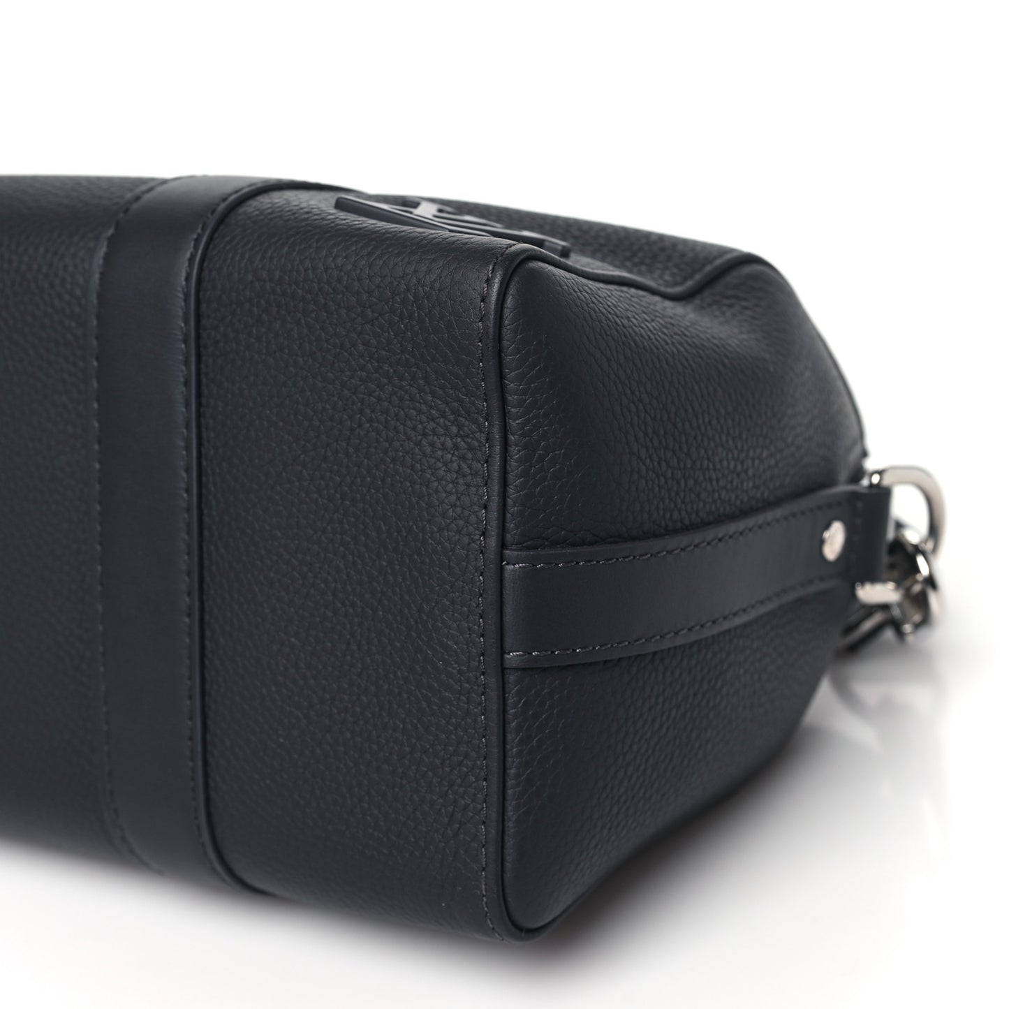 Grained Calfskin Aerogram City Keepall Ink Blue