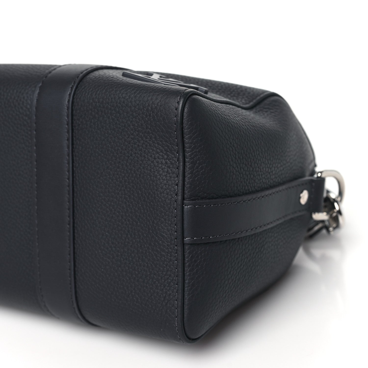 Louis Vuitton Grained Calfskin Aerogram City Keepall Ink Blue 9 of 9