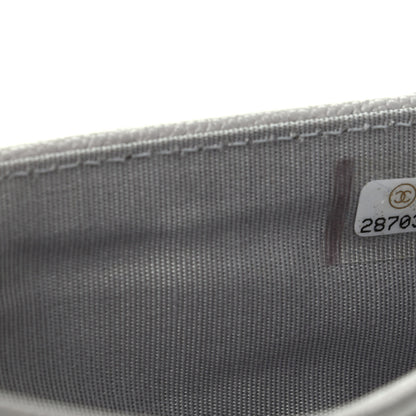 Chanel Caviar Quilted Boy Flap Wallet Light Grey 8 of 9