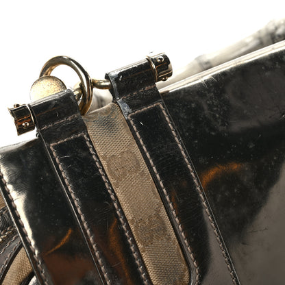 Gucci Monogram Pop Bamboo Large Top Handle Tote Pewter 14 of 14