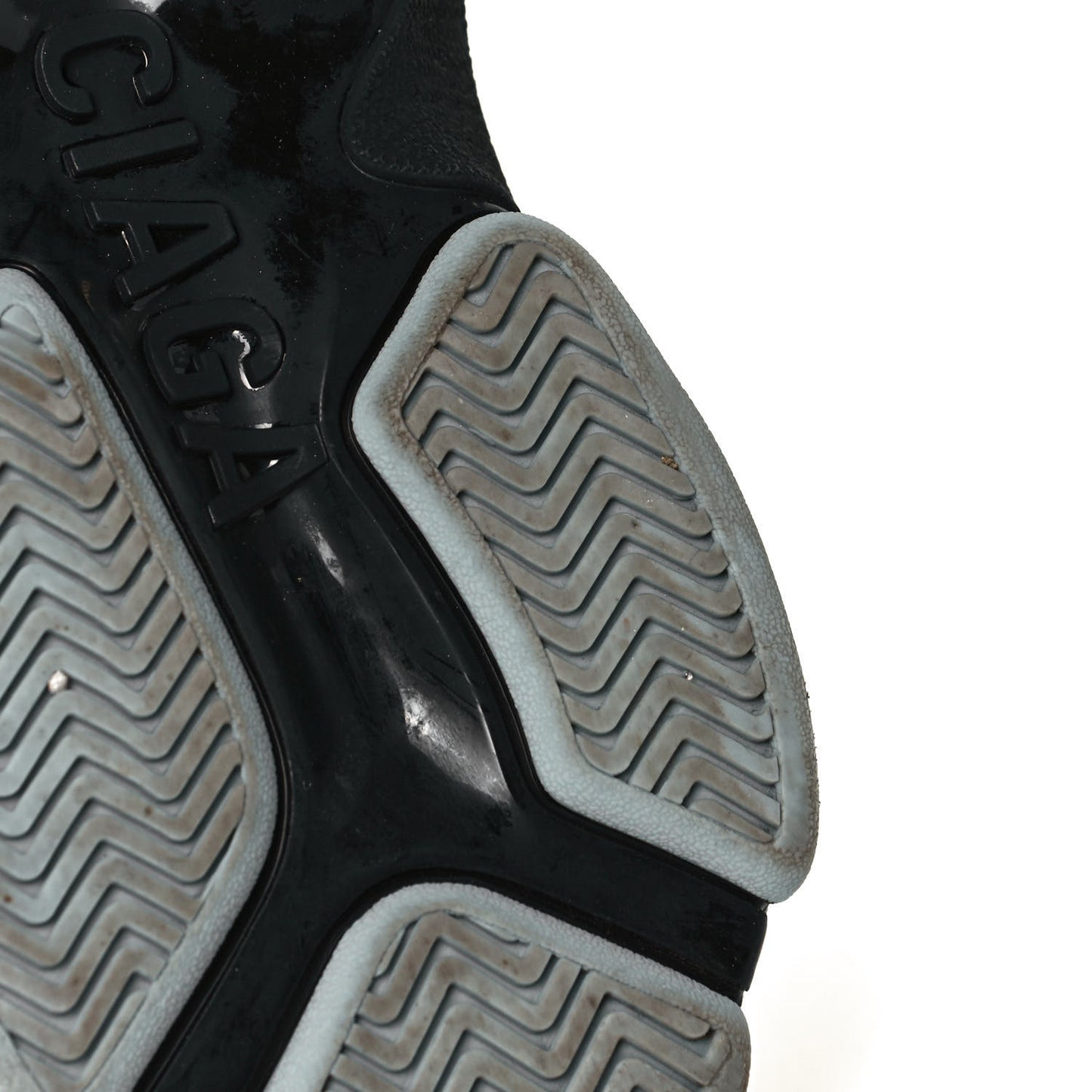 Metallic Fabric Mesh Mens Triple S Sneakers 39 Grey Dark Grey Black
