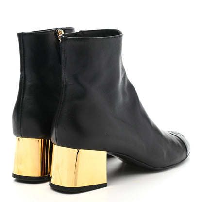 Chanel Mixed Fibers Lambskin Patent Calfskin Convertible High Boot 39 Black 10 of 17