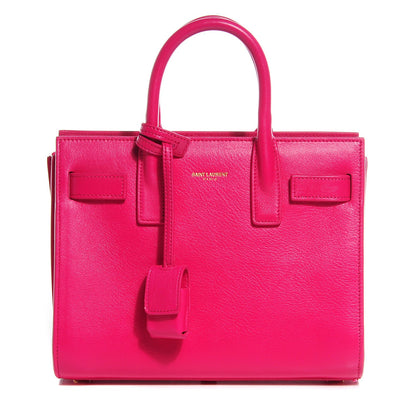 Saint Laurent Calfskin Nano Sac De Jour Lipstick Fuchsia 1 of 7