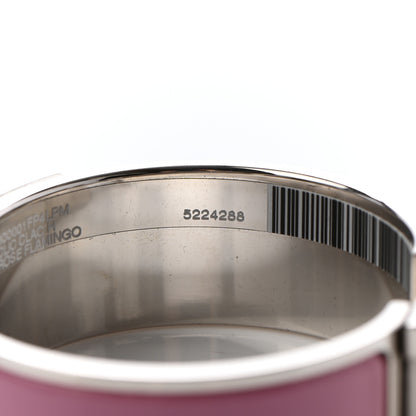 Hermes Enamel Wide Clic Clac H Bracelet PM Rose Flamingo 6 of 6