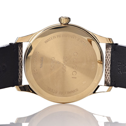 Gucci Stainless Steel Canvas 38mm G-Timeless GG Supreme Bosco Quartz Watch Brown 6 of 10