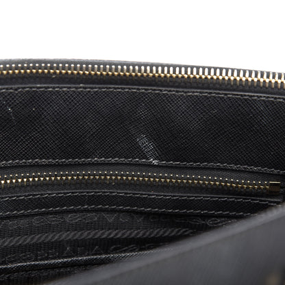 Prada Saffiano Medium Galleria Double Zip Tote Black 8 of 17