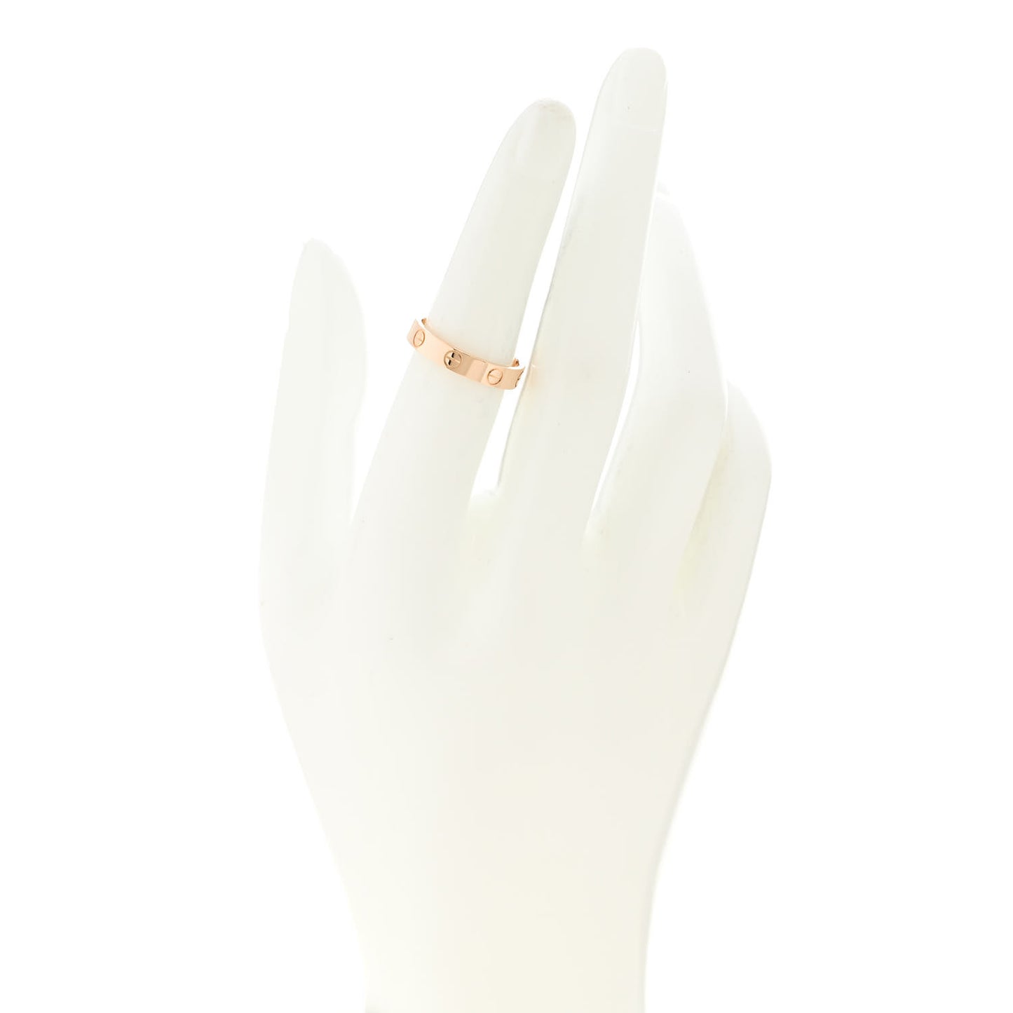 18K Pink Gold 3.5mm LOVE Wedding Band Ring 52 6