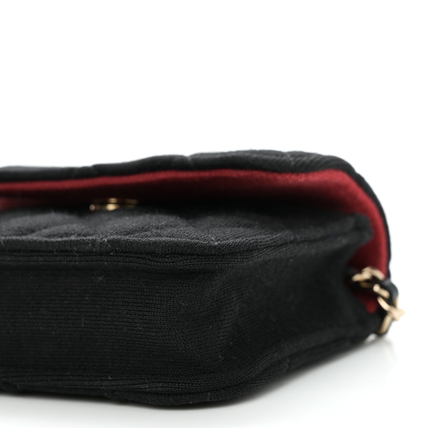 Chanel Jersey Quilted Micro Mini Flap Black 11 of 11