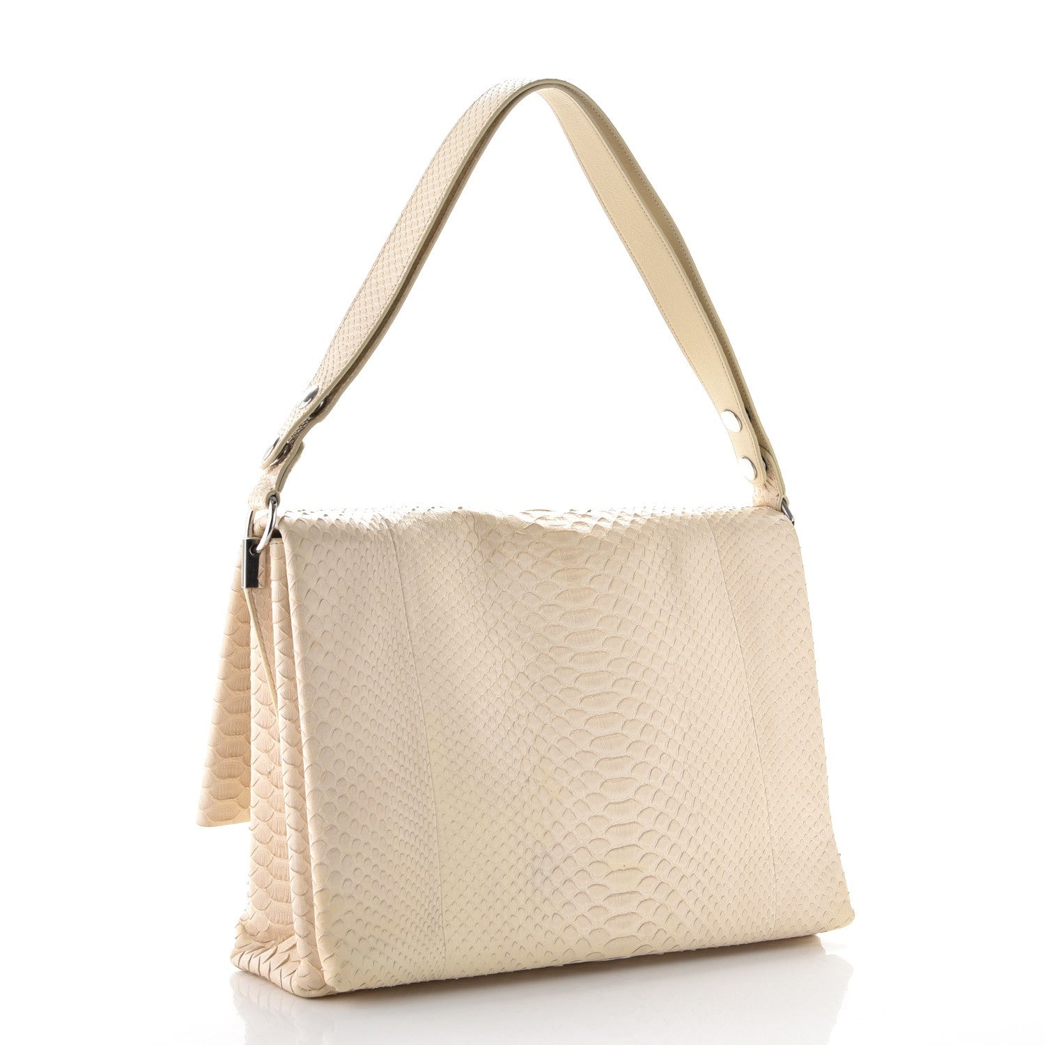 Celine Python Blade Flap Beige 3 of 15