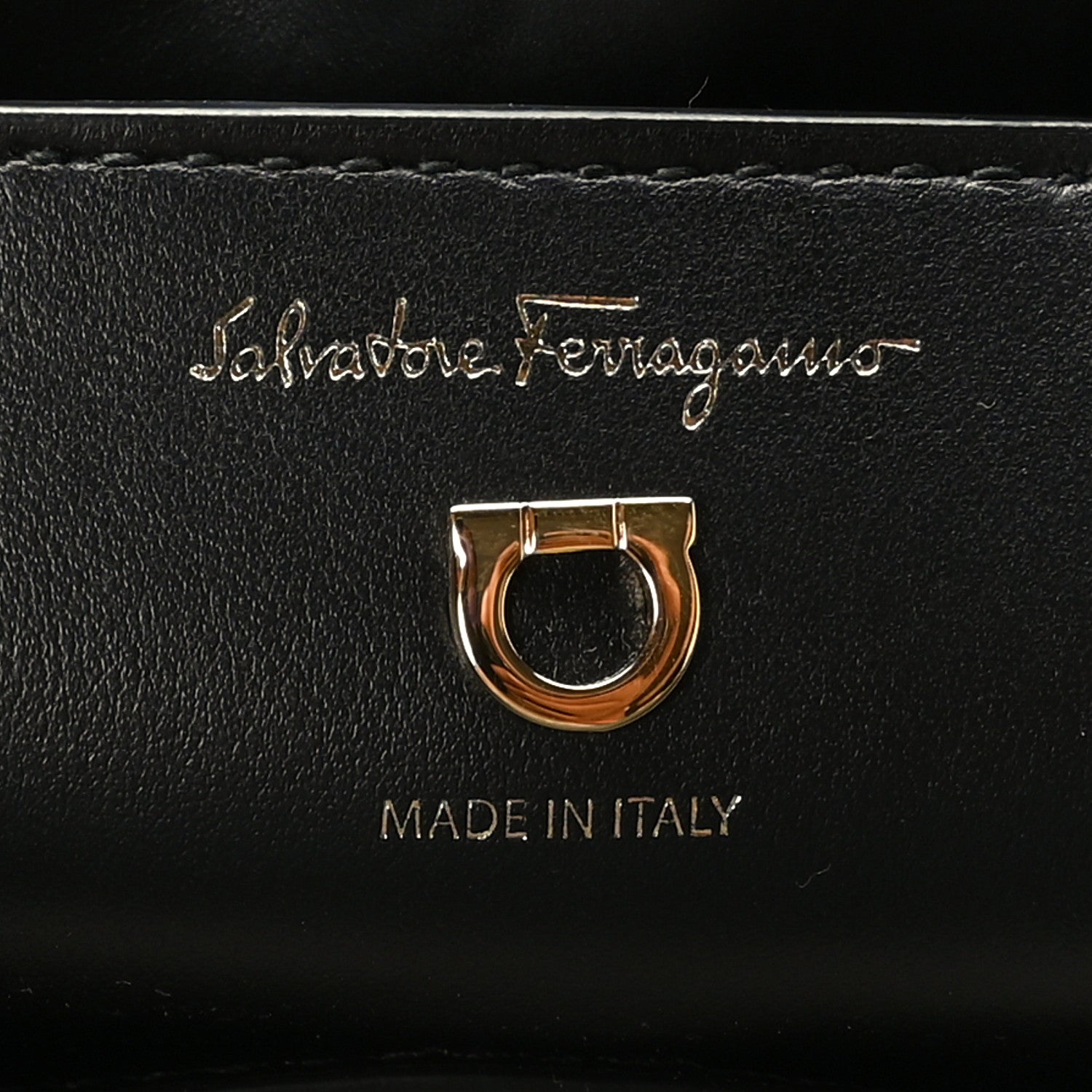 Salvatore Ferragamo Calfskin Wicker Margot Top Handle Satchel Black 6 of 8