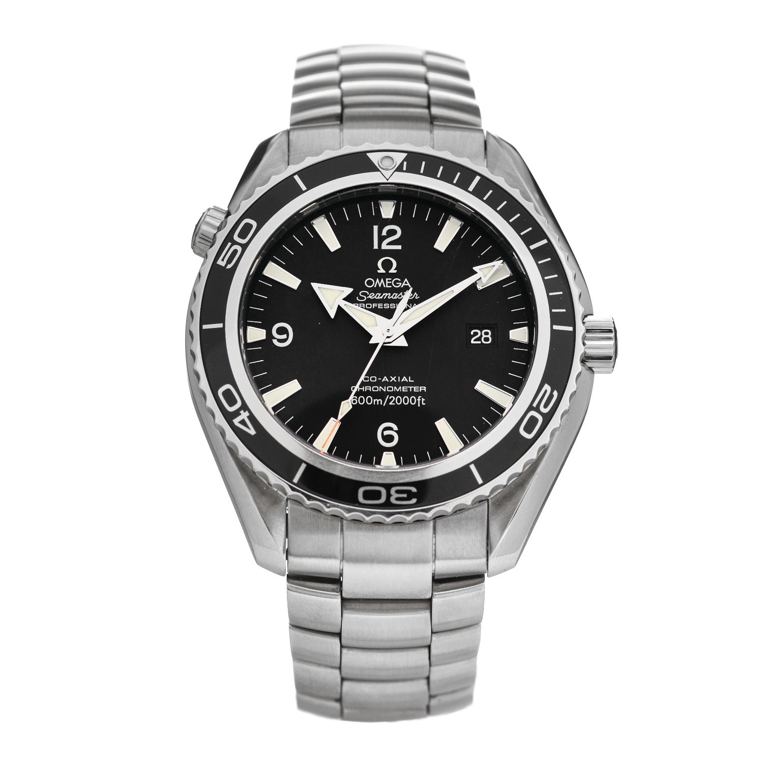 Omega Stainless Steel 45mm Seamaster Planet Ocean Automatic Watch Black 2200.50.00 1 of 5