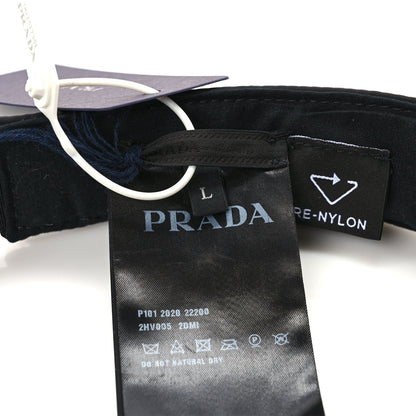 Prada Re-Nylon Metal Triangle Logo Mens Visor L Black 8 of 9