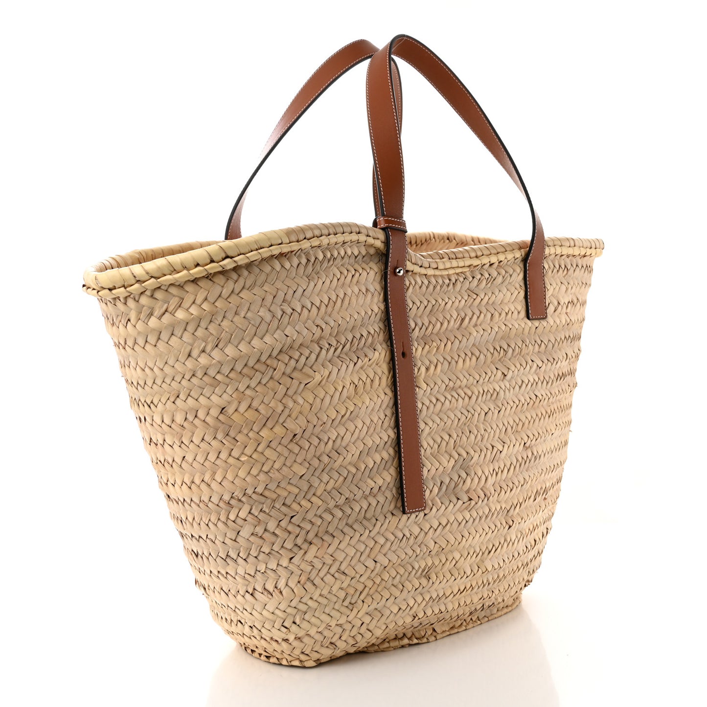 Raffia Large Basket Tote Bag Natural Tan