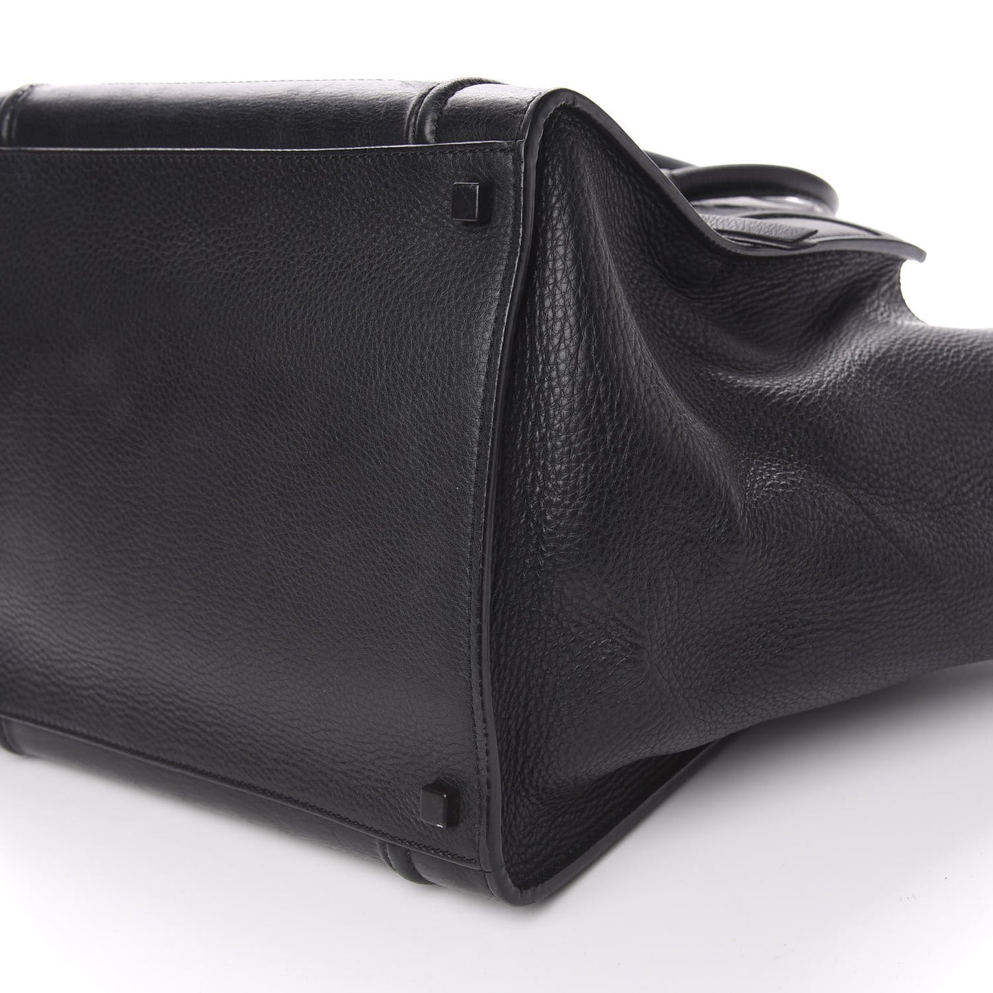 Supple Calfskin Medium Phantom Luggage Black