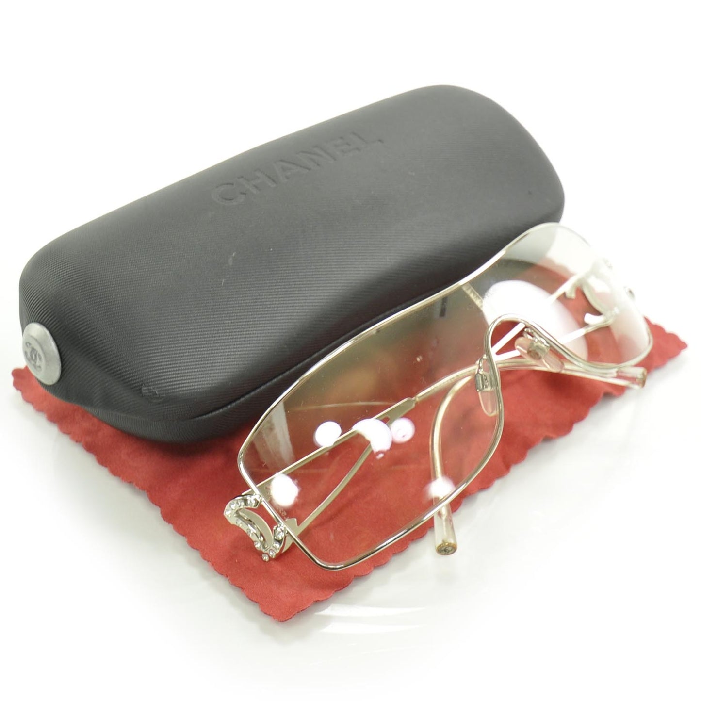 Crystal CC Logo Sunglasses