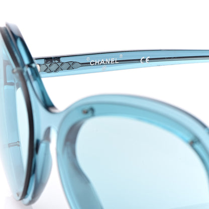 Chanel Acetate Round CC Sunglasses 71199 Light Blue 6 of 8