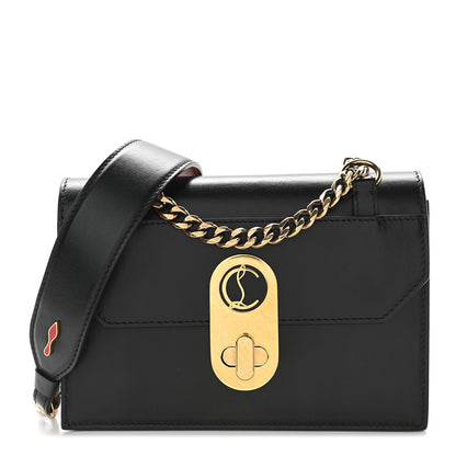 Christian Louboutin Calfskin Mini Elisa Shoulder Bag Black 1 of 8