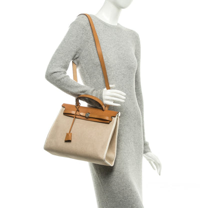 Hermes Toile Barenia Herbag PM Natural 2 of 7