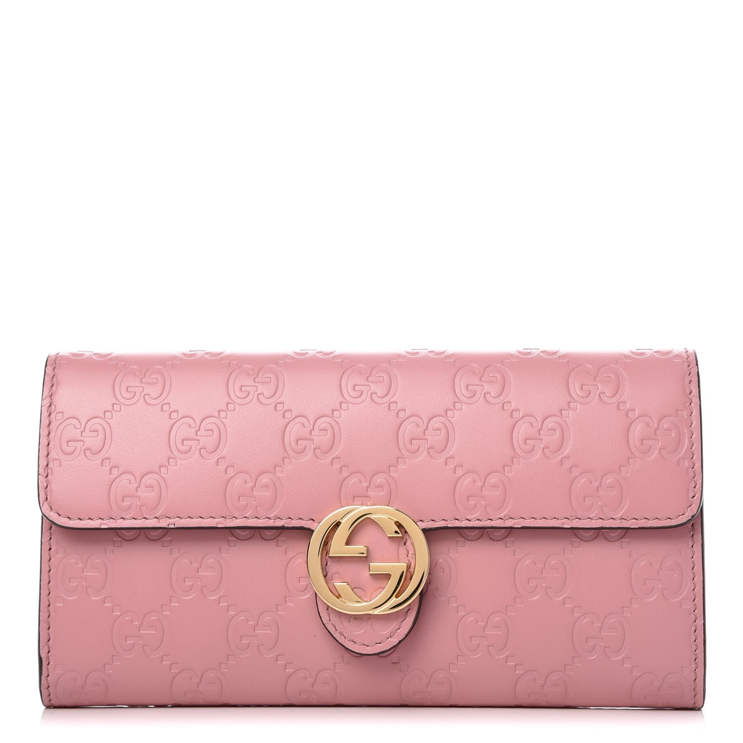 Gucci Guccissima Signature Icon Continental Wallet Carmine Rose 1 of 9