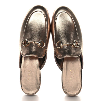 Gucci Nappa Silk Womens Princetown Mules 36 Rame 2 of 11