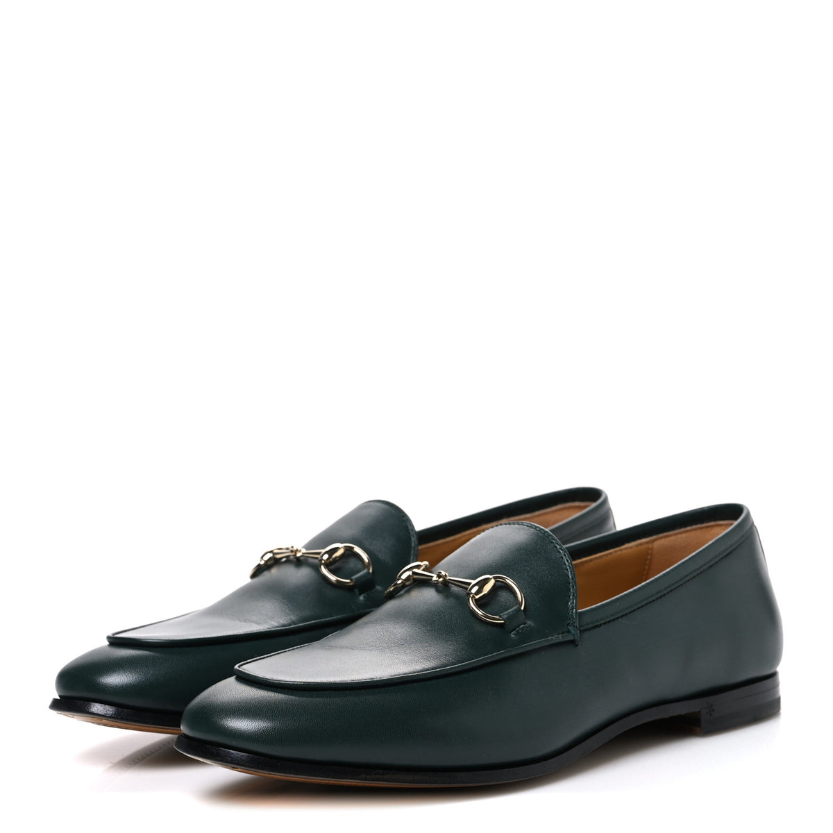 Calfskin Womens Jordaan Loafers 38 Green