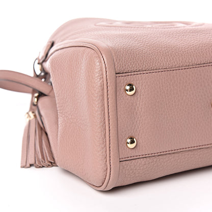Gucci Pebbled Calfskin Small Soho Shoulder Bag Light Pink 10 of 11