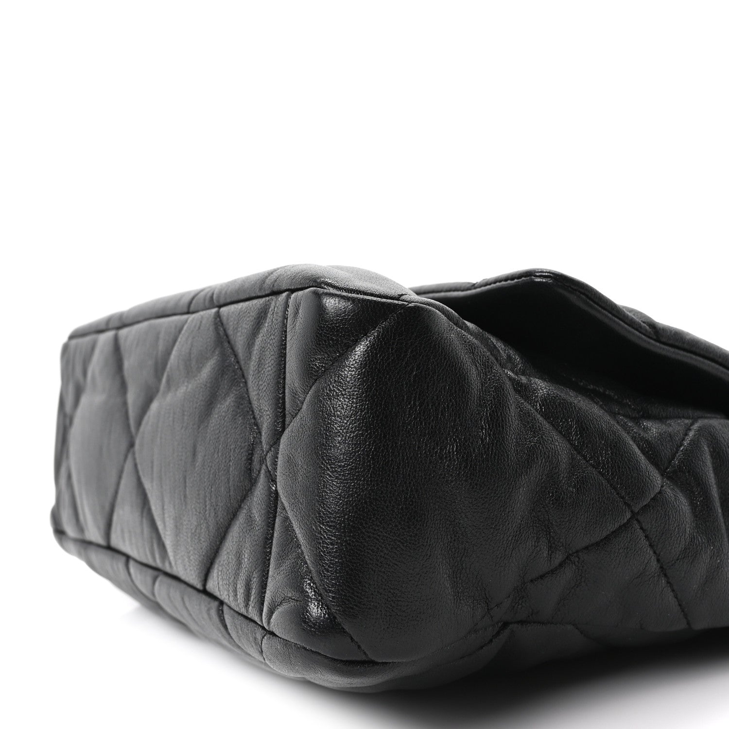 Chanel Goatskin Quilted Large Chanel 19 Flap Black 10 of 10