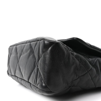 Chanel Goatskin Quilted Large Chanel 19 Flap Black 10 of 10