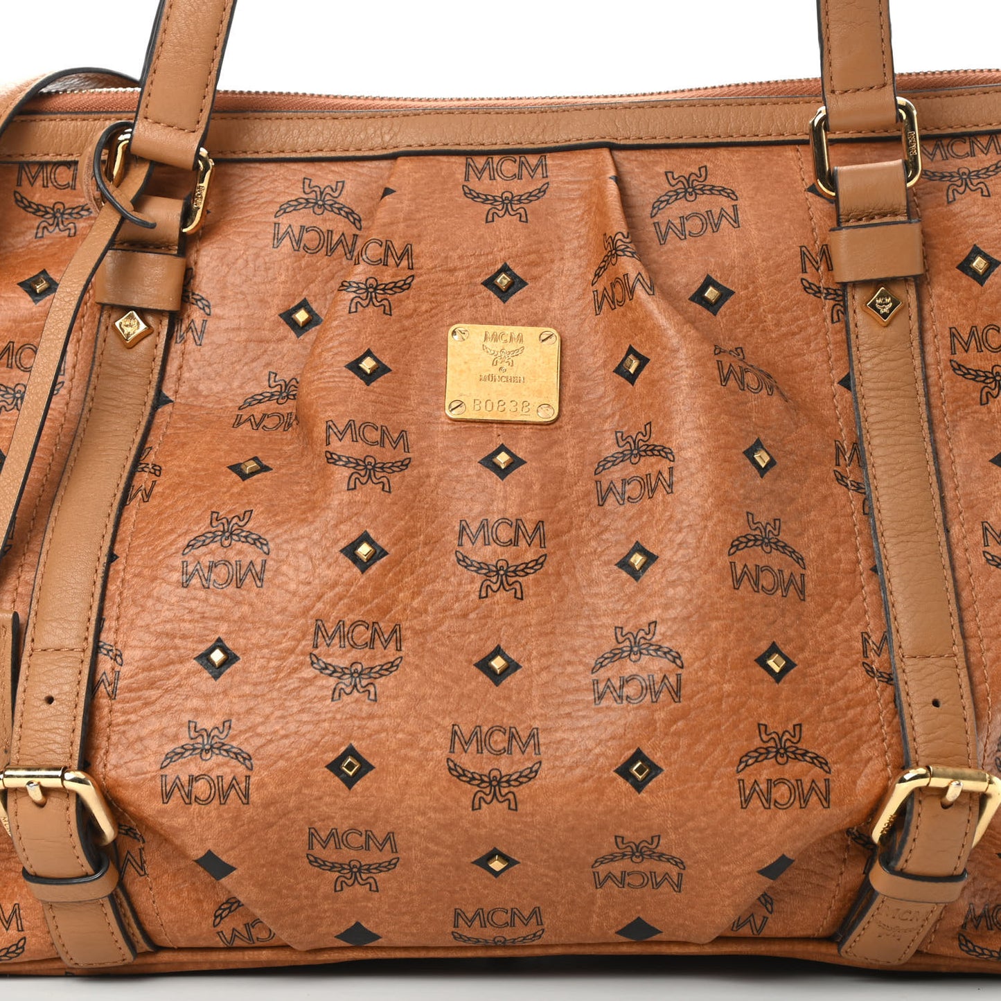 Visetos Medium Essentials Shopper Tote Cognac