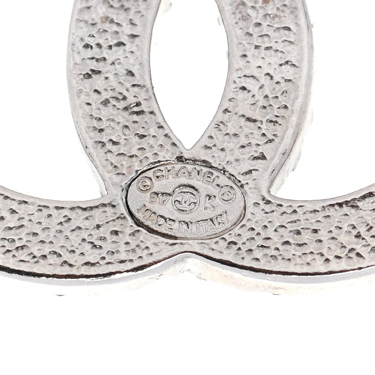 Crystal Timeless CC Earrings Silver