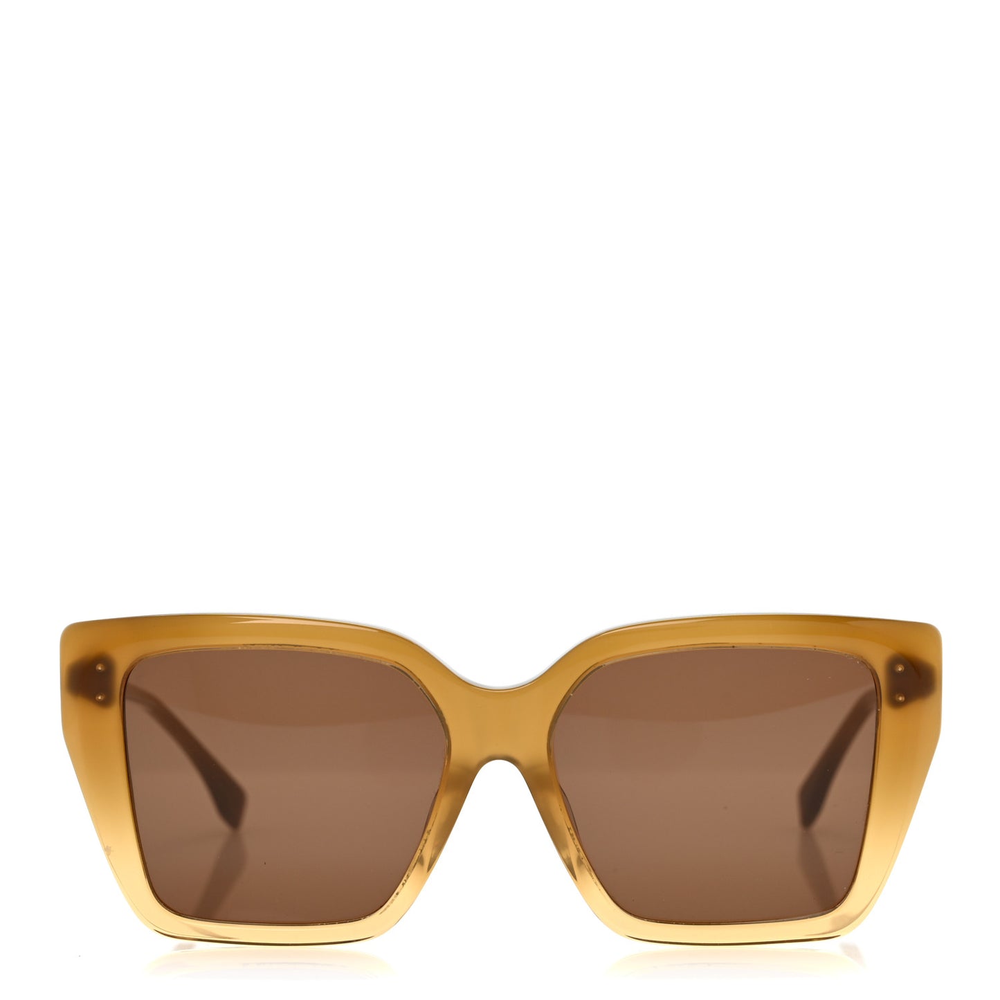 Acetate FF Diamonds Square Sunglasses FE40161F Yellow