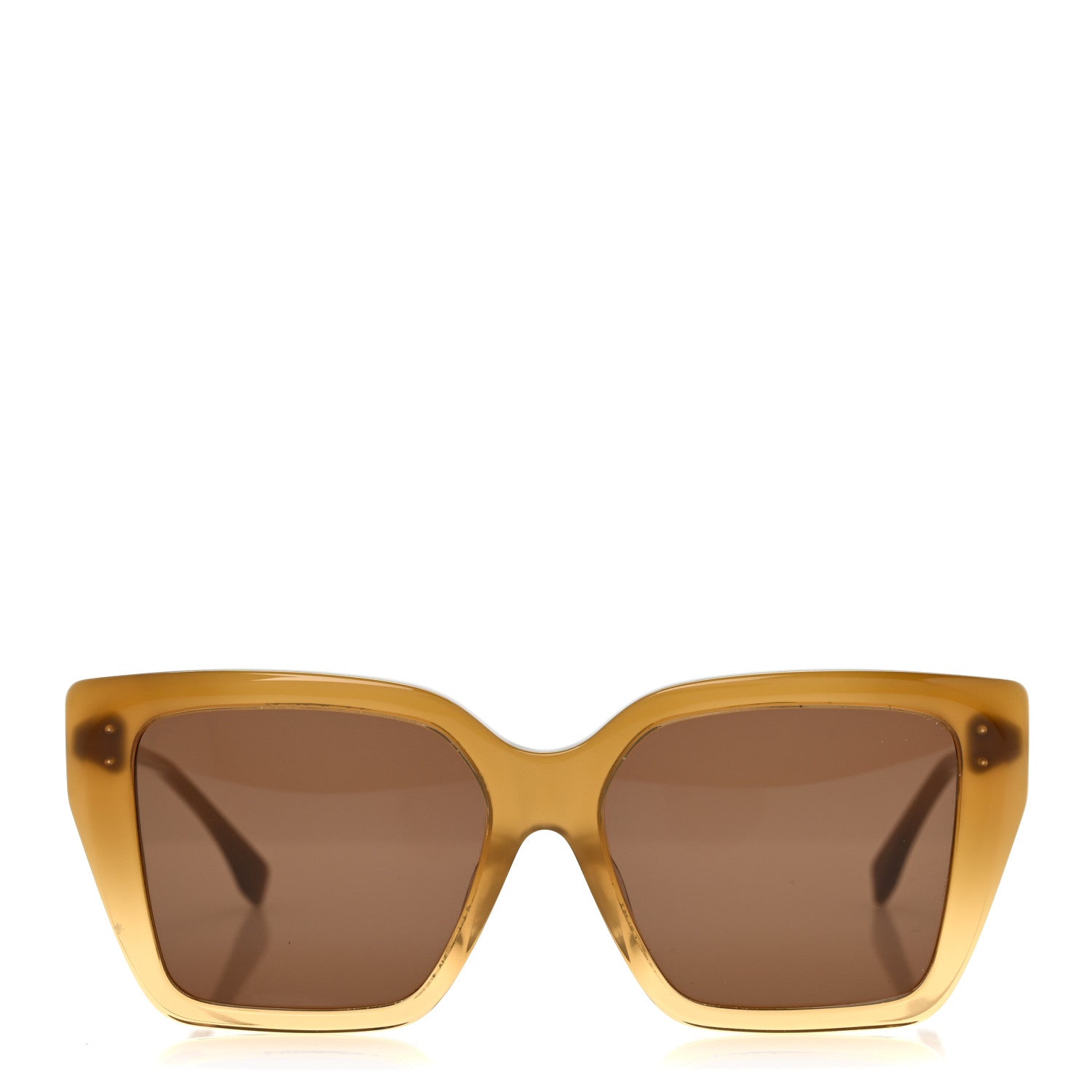 Fendi Acetate FF Diamonds Square Sunglasses FE40161F Yellow 2 of 8