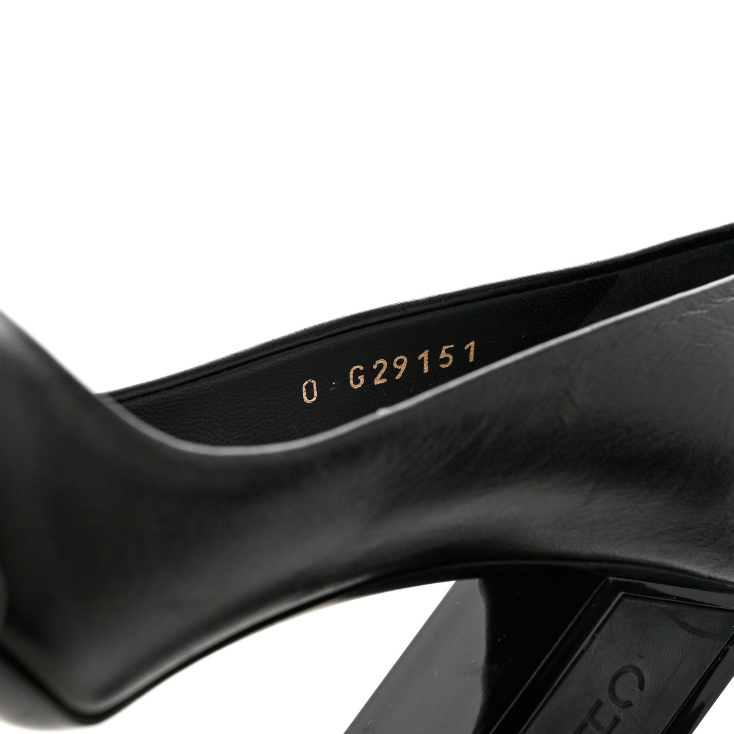 Lambskin Logo Pumps 37 Black