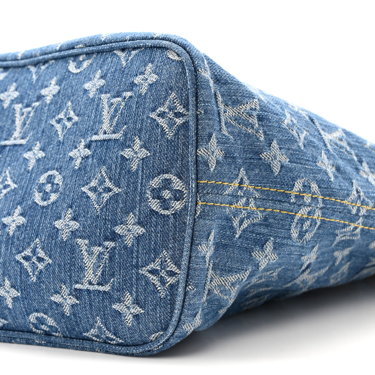 Monogram Denim Neo Neverfull MM Blue