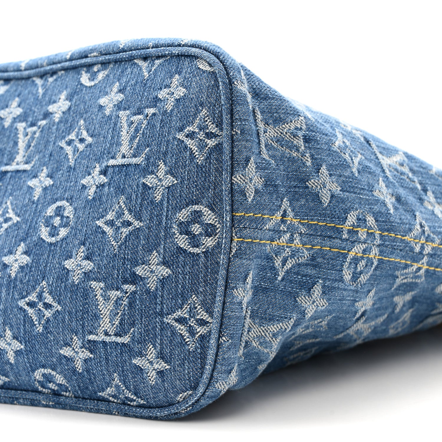 Louis Vuitton Monogram Denim Neo Neverfull MM Blue 10 of 11