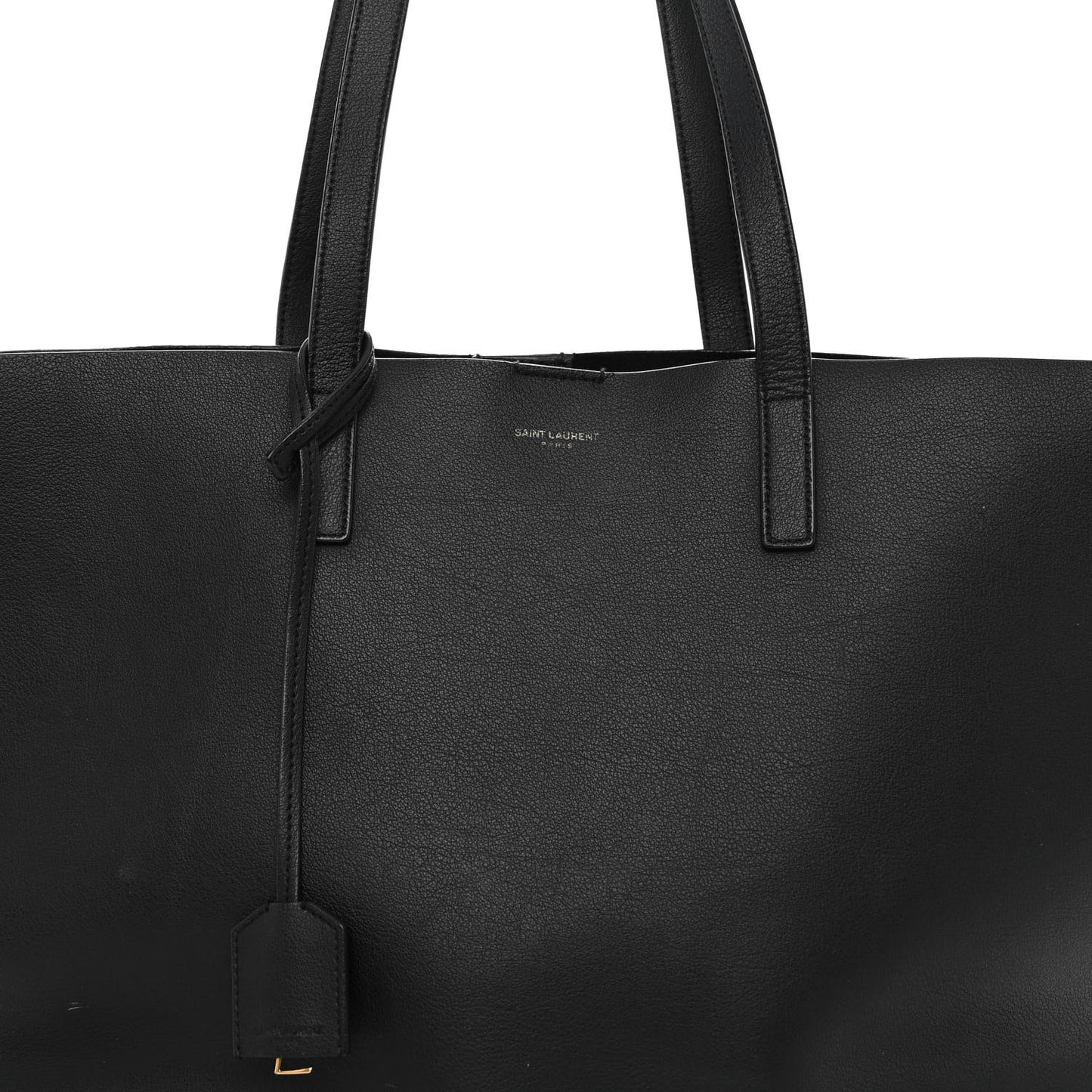 Calfskin Large Shopping Tote Black