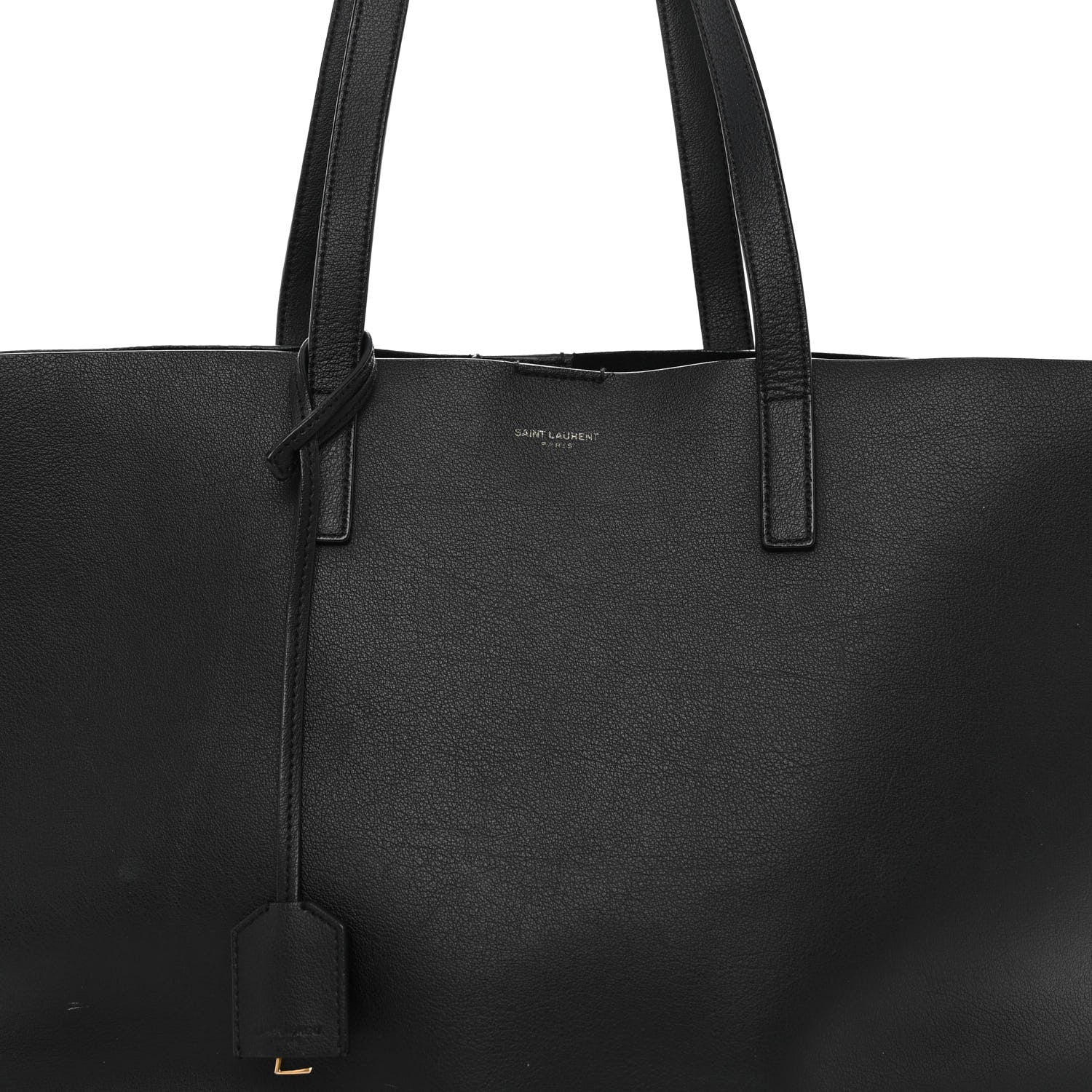 Saint Laurent Calfskin Large Shopping Tote Black 9 of 15