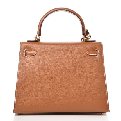 Hermes Epsom Kelly Sellier 25 Gold 4 of 46