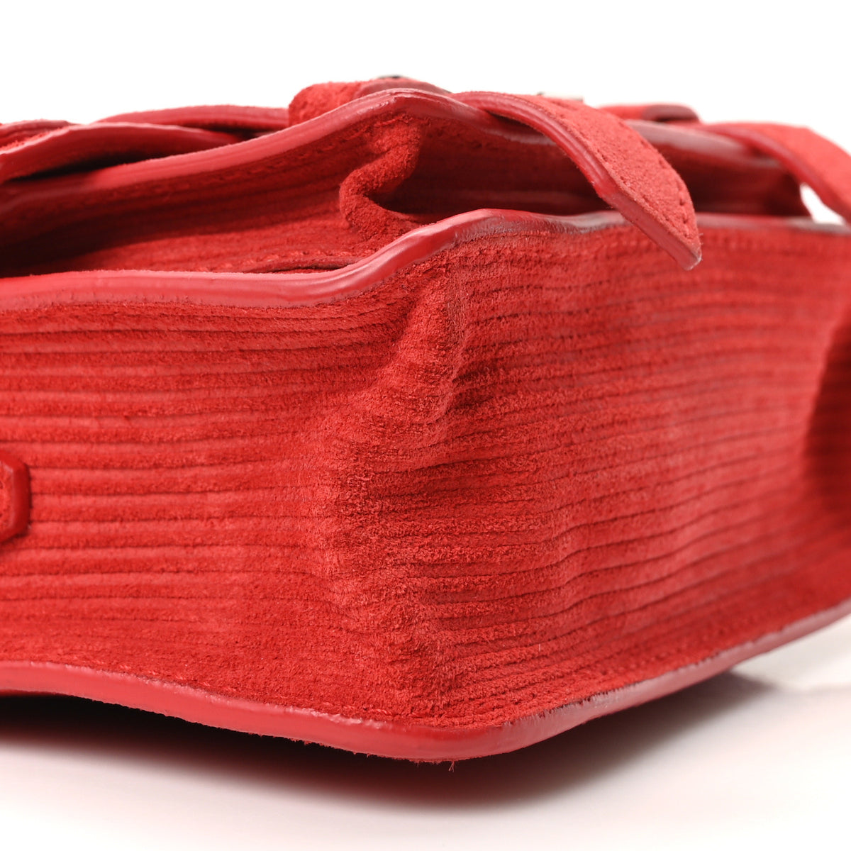 Suede Corduroy Micro PS1 Satchel Red
