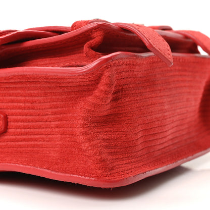 Proenza Schouler Suede Corduroy Micro PS1 Satchel Red 8 of 9