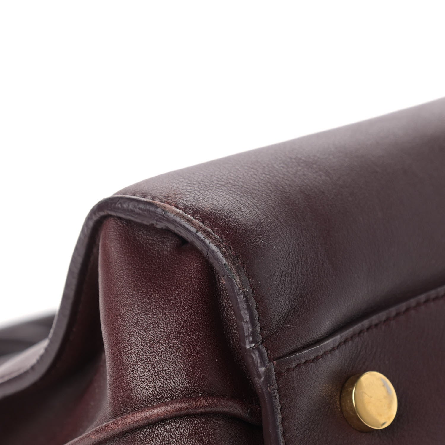Saint Laurent Calfskin Small Sac De Jour Amarena 8 of 22