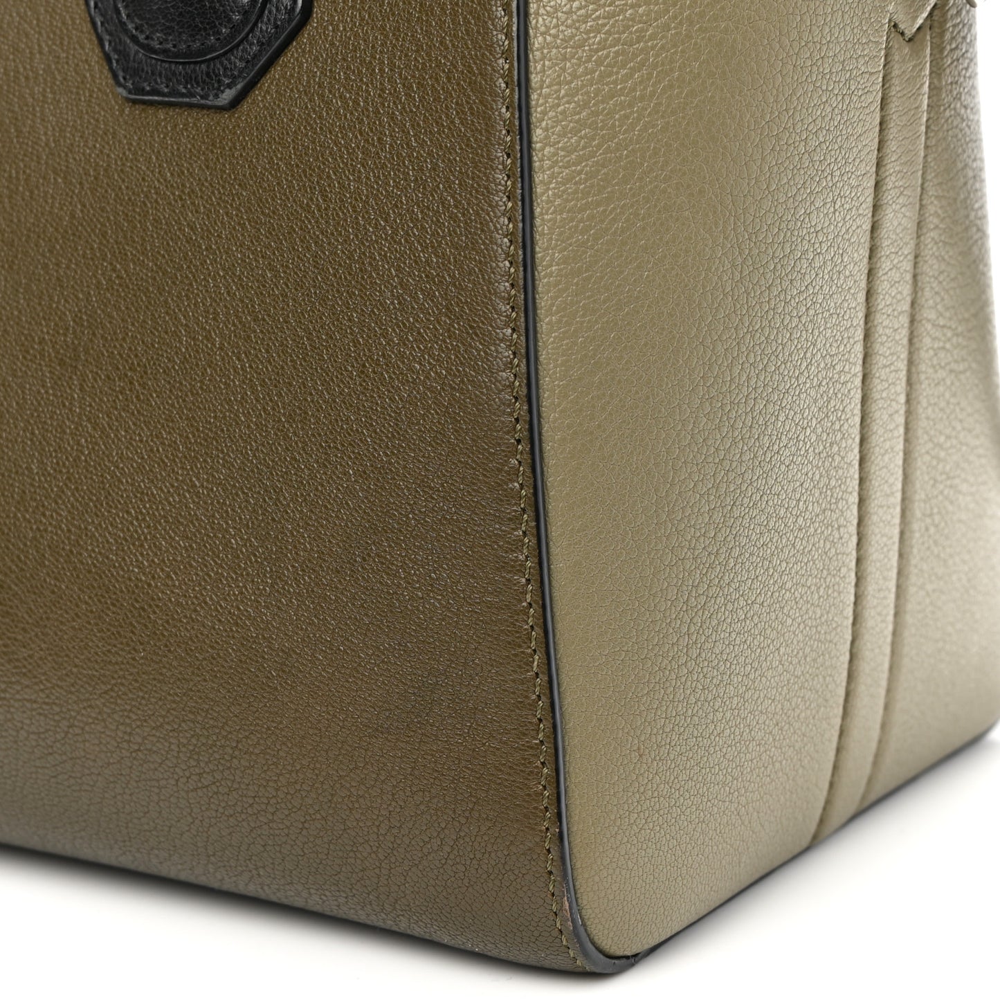 Sugar Goatskin Small Tri-Color Antigona Olive Black