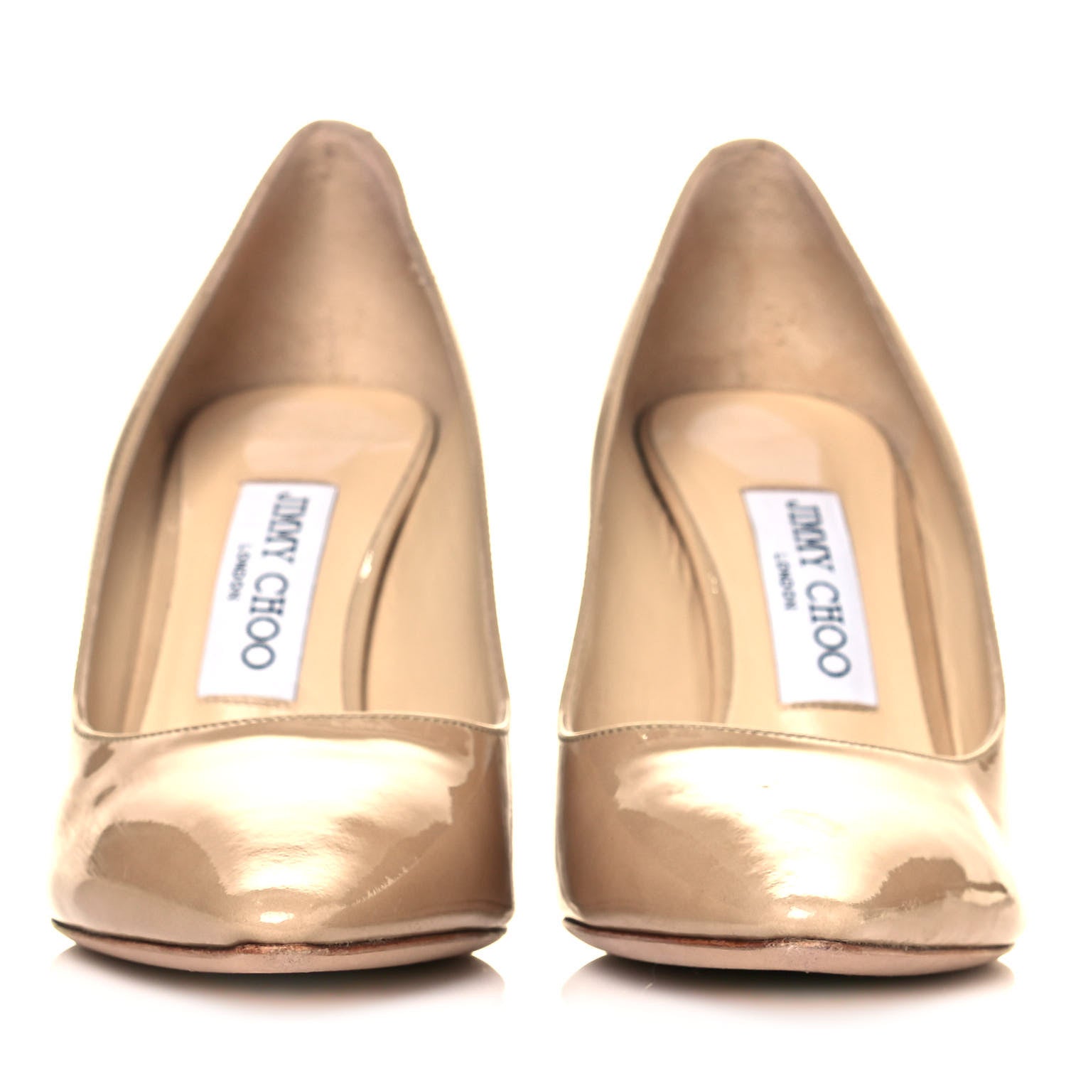 Jimmy Choo Patent Agnes 85 Pumps 36.5 Beige 2 of 10