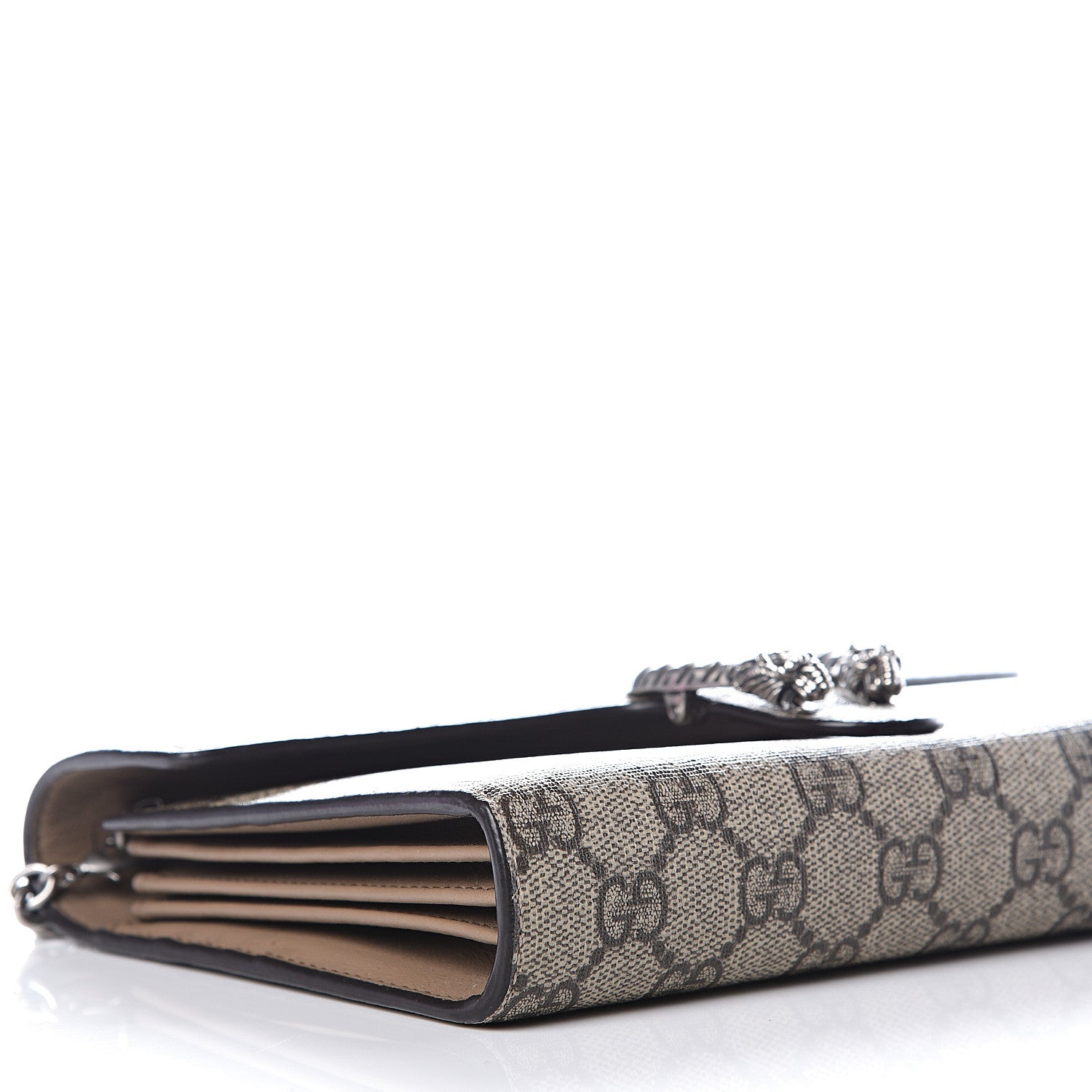 Gucci GG Supreme Monogram Mini Dionysus Chain Wallet Beige Taupe 7 of 10