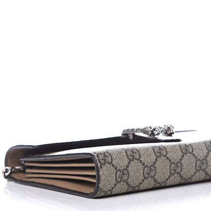 Gucci GG Supreme Monogram Mini Dionysus Chain Wallet Beige Taupe 7 of 10