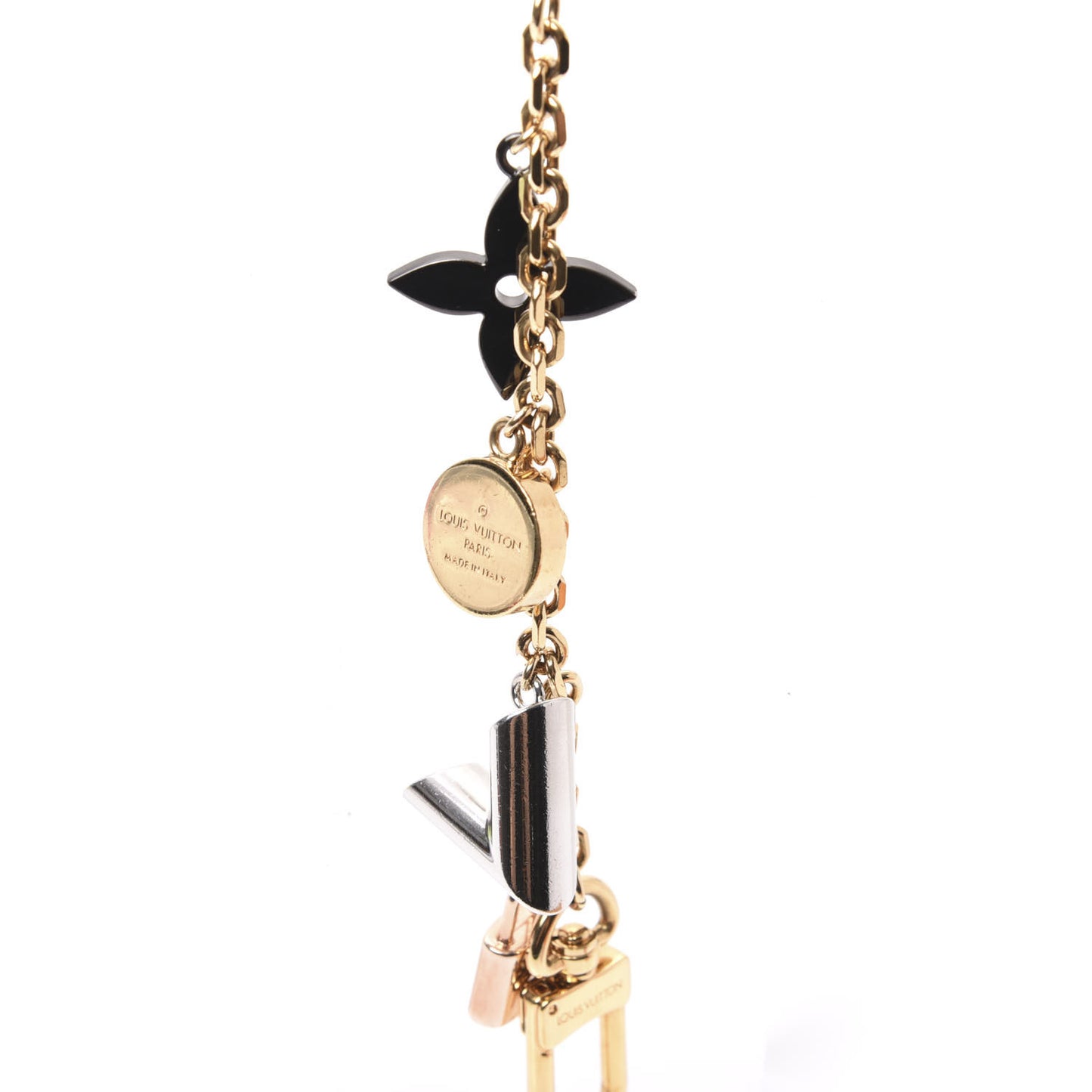 Metal Kaleido V Bag Chain Charm